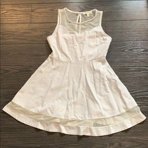 White monteau kids dress